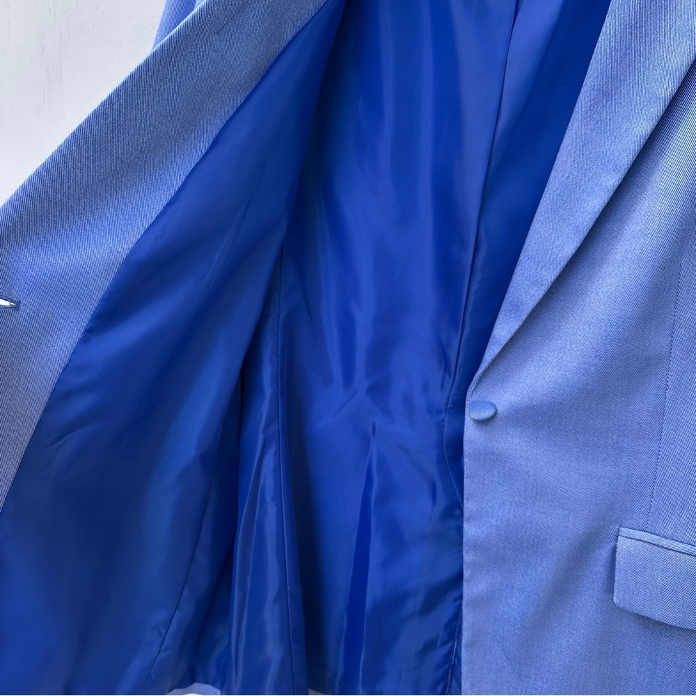 NWT Liz Claiborne Kate Blue Womens Sz 14 Jacket Blazer Suit  Regularly Fit $98 - Picture 6 of 9